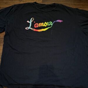 L'amour Black T-Shirt